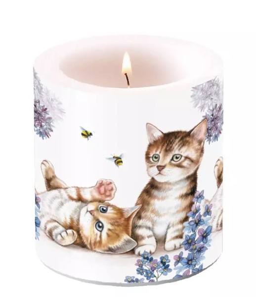 Candle Cats and Bees, 9 cm