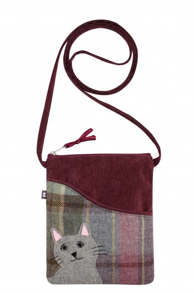 Tweed Cat Sling Bag Fair Trade
