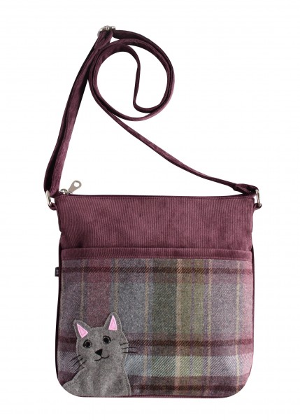 Tweed Cat Amelia Messenger Bag Fair Trade