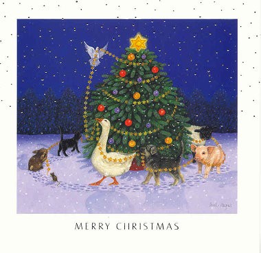 Weihnachtskarte quadr. Christmas Tree